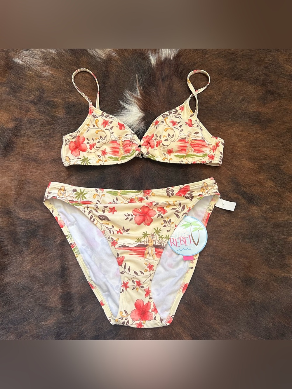 Vintage tropical bikini